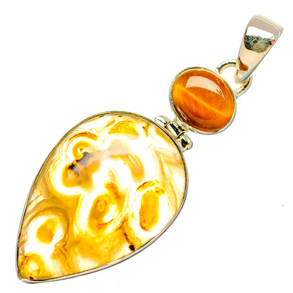 Ocean Jasper Pendants handcrafted by Ana Silver Co - PD31972 - Photo 2