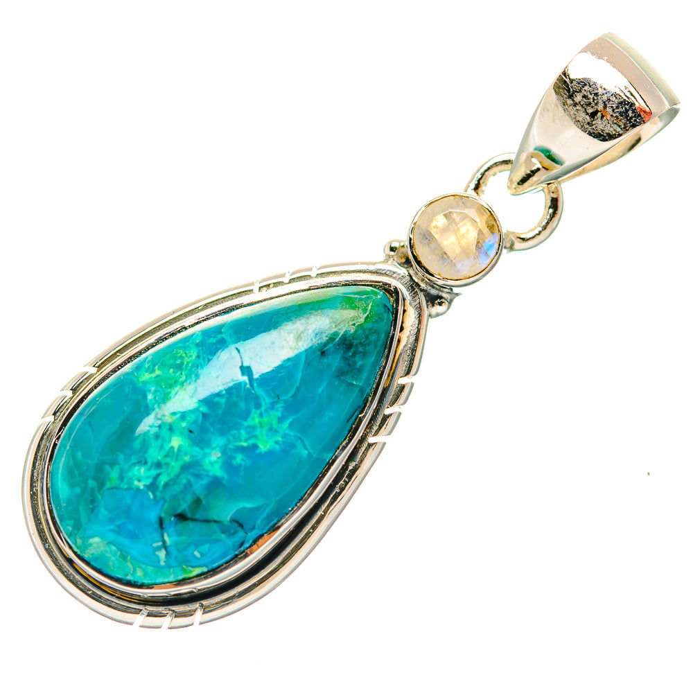 Chrysocolla Pendants handcrafted by Ana Silver Co - PD31979 - Photo 2