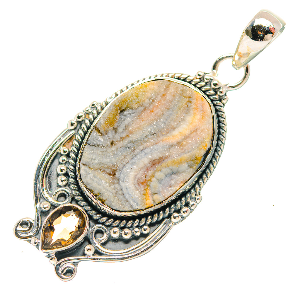Desert Druzy Pendants handcrafted by Ana Silver Co - PD31987 - Photo 2