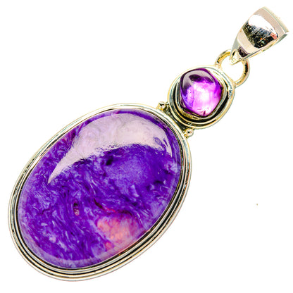 Charoite Pendants handcrafted by Ana Silver Co - PD31993 - Photo 2