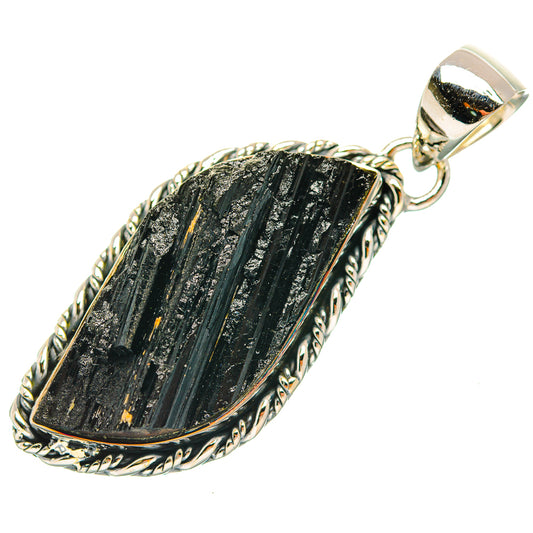 Black Tourmaline Pendants handcrafted by Ana Silver Co - PD31994 - Photo 2