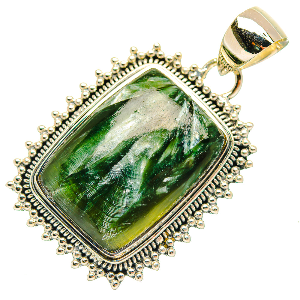 Seraphinite Pendants handcrafted by Ana Silver Co - PD31996 - Photo 2