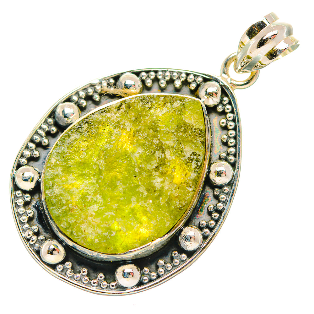 Green Fuchsite Pendants handcrafted by Ana Silver Co - PD31998 - Photo 2
