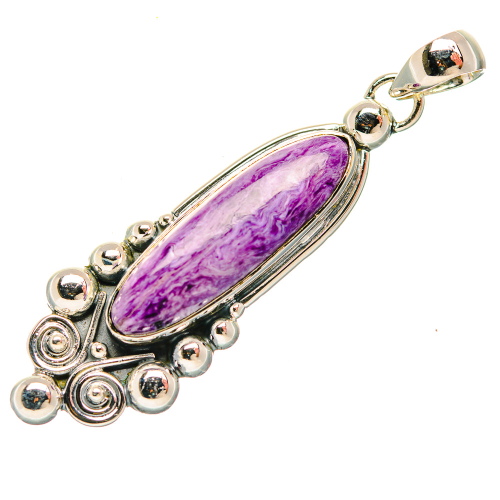 Charoite Pendants handcrafted by Ana Silver Co - PD32002 - Photo 2