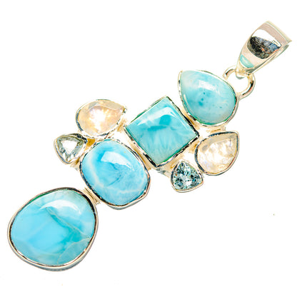 Larimar Pendants handcrafted by Ana Silver Co - PD32004 - Photo 2
