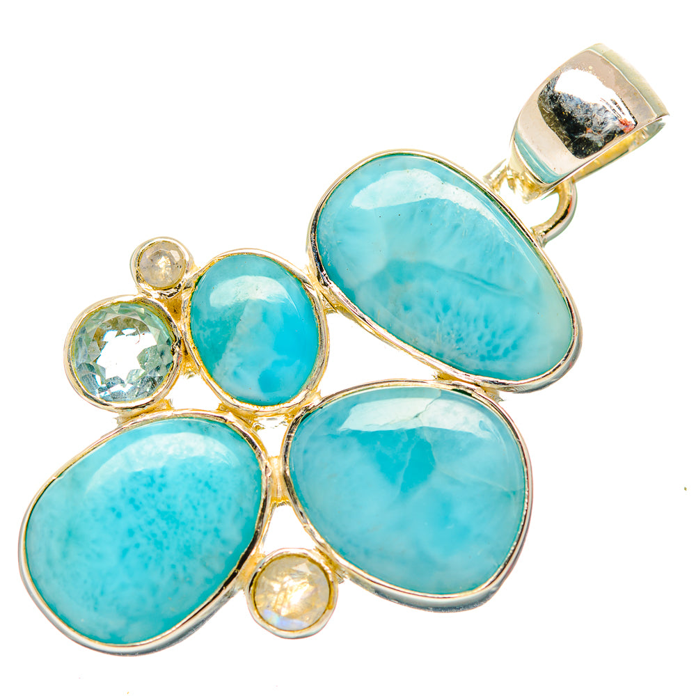 Larimar Pendants handcrafted by Ana Silver Co - PD32006 - Photo 2