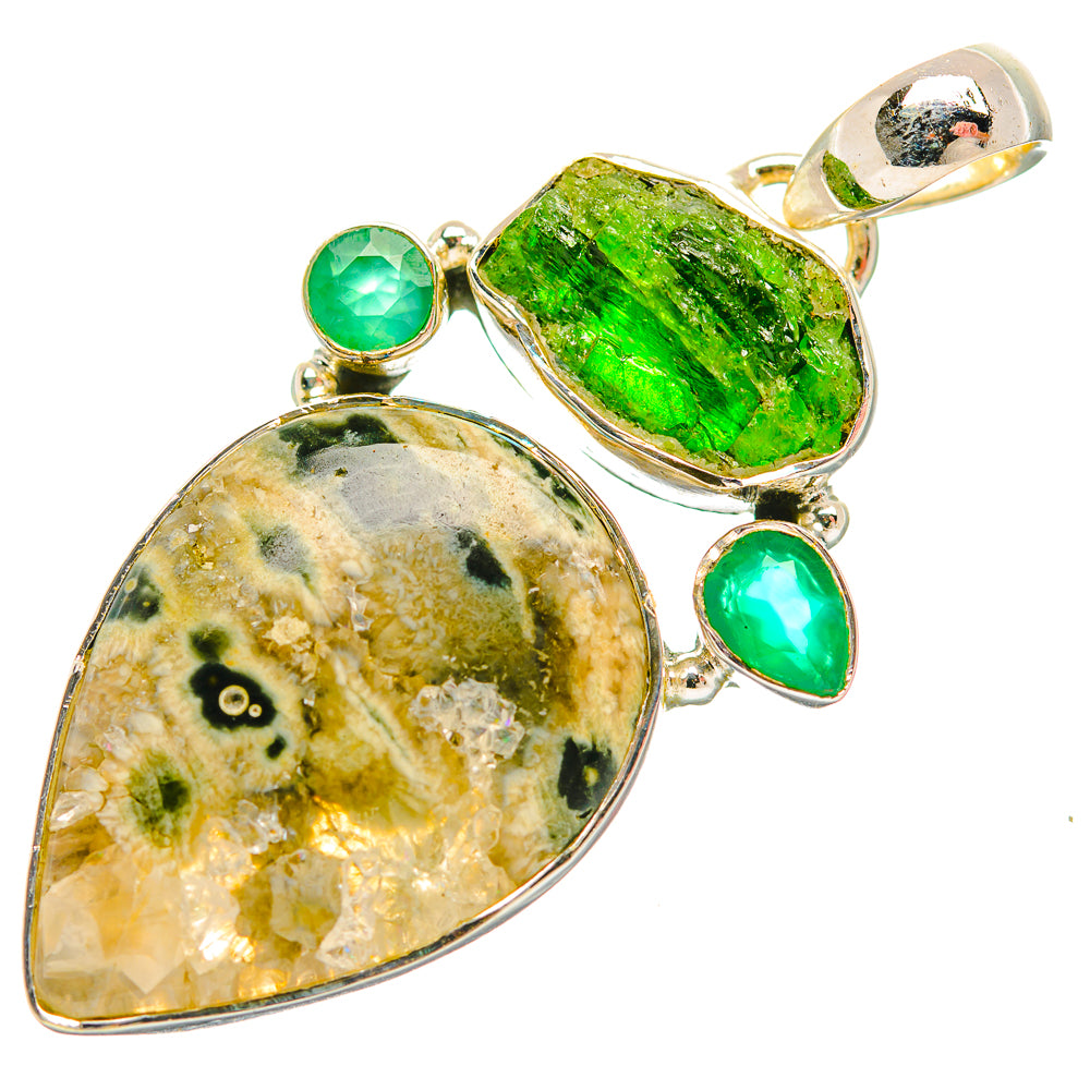 Ocean Jasper Pendants handcrafted by Ana Silver Co - PD32009 - Photo 2