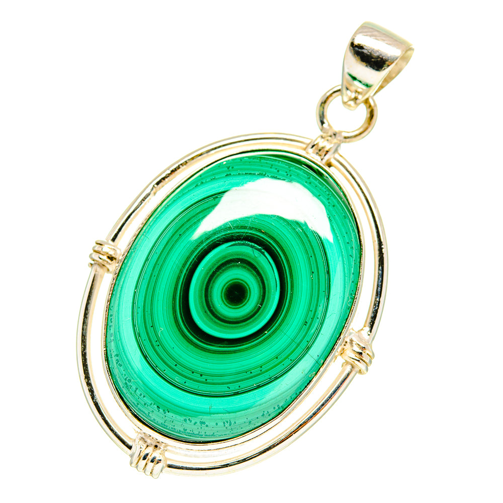 Malachite Pendants handcrafted by Ana Silver Co - PD3201