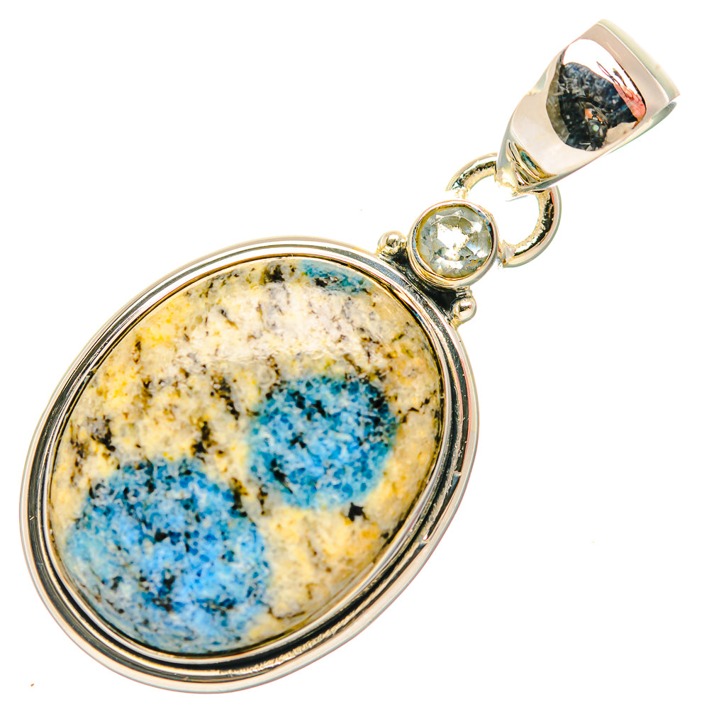 K2 Blue Azurite Pendants handcrafted by Ana Silver Co - PD32018 - Photo 2