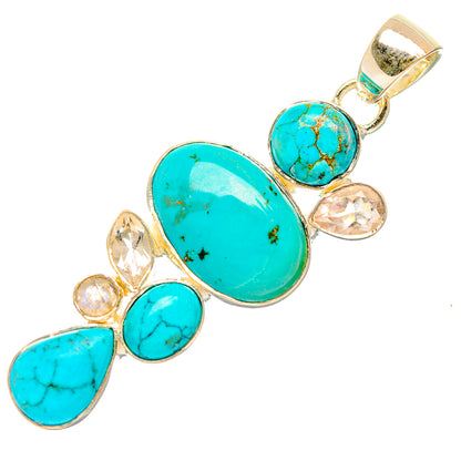 Chrysocolla Pendants handcrafted by Ana Silver Co - PD32023 - Photo 2