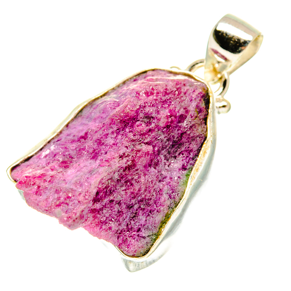 Ruby Zoisite Pendants handcrafted by Ana Silver Co - PD3203 - Photo 2