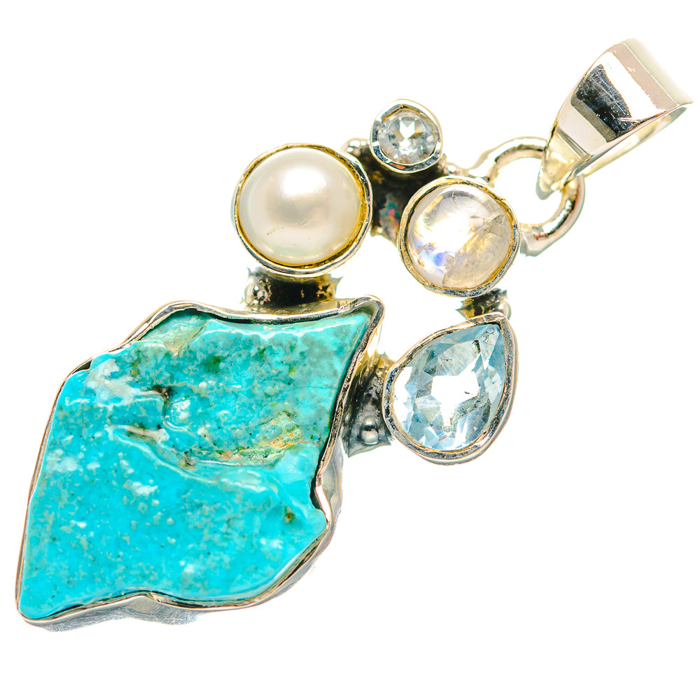 Chrysocolla Pendants handcrafted by Ana Silver Co - PD32042 - Photo 2