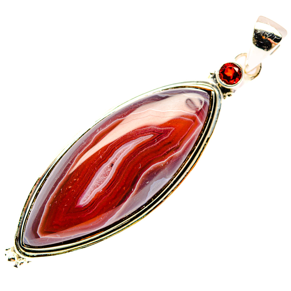 Botswana Agate Pendants handcrafted by Ana Silver Co - PD32061 - Photo 2