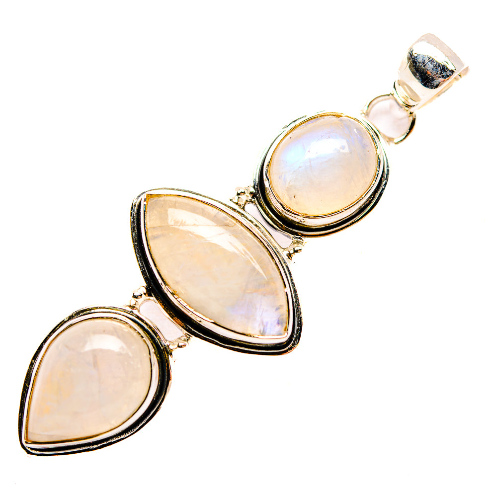 Rainbow Moonstone Pendants handcrafted by Ana Silver Co - PD32063 - Photo 2