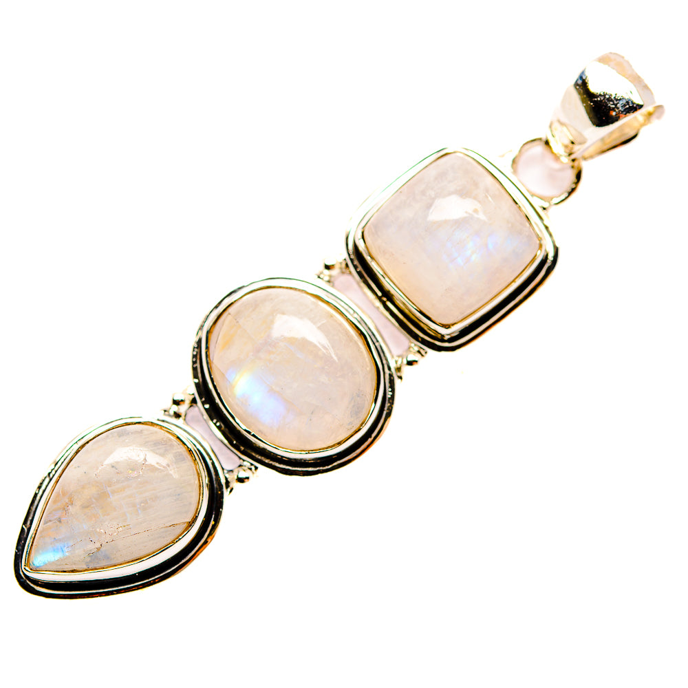 Rainbow Moonstone Pendants handcrafted by Ana Silver Co - PD32064 - Photo 2