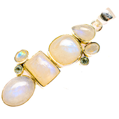 Rainbow Moonstone Pendants handcrafted by Ana Silver Co - PD32066 - Photo 2