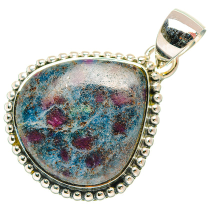 Ruby Fuchsite Pendants handcrafted by Ana Silver Co - PD32096 - Photo 2
