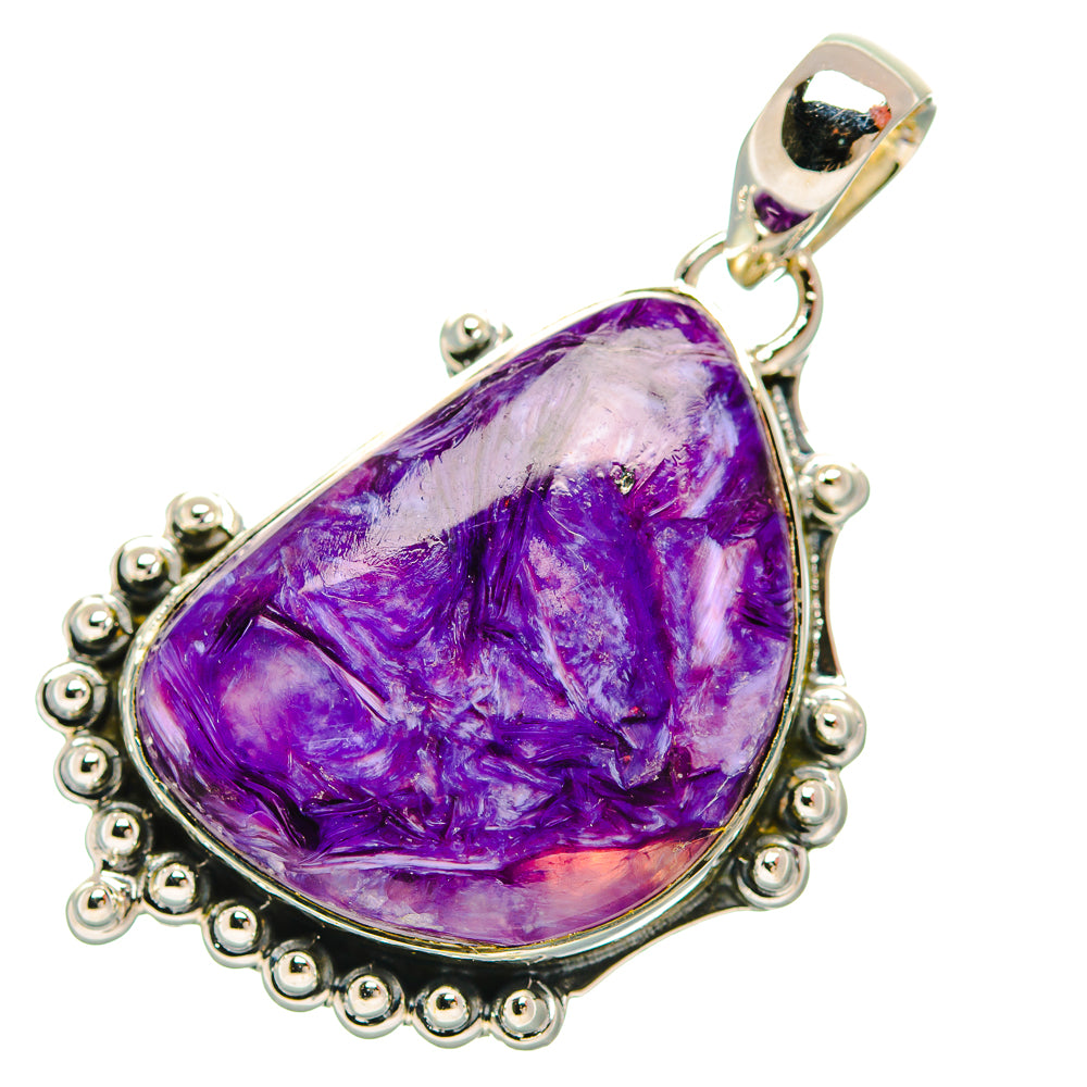 Charoite Pendants handcrafted by Ana Silver Co - PD32098 - Photo 2