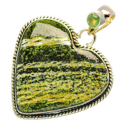 Green Swiss Opal Pendants handcrafted by Ana Silver Co - PD32106 - Photo 2