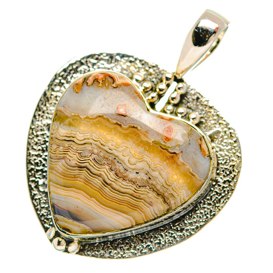 Laguna Lace Agate Pendants handcrafted by Ana Silver Co - PD32107 - Photo 2