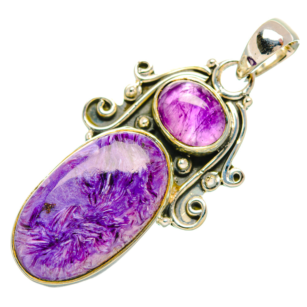 Charoite Pendants handcrafted by Ana Silver Co - PD32111 - Photo 2