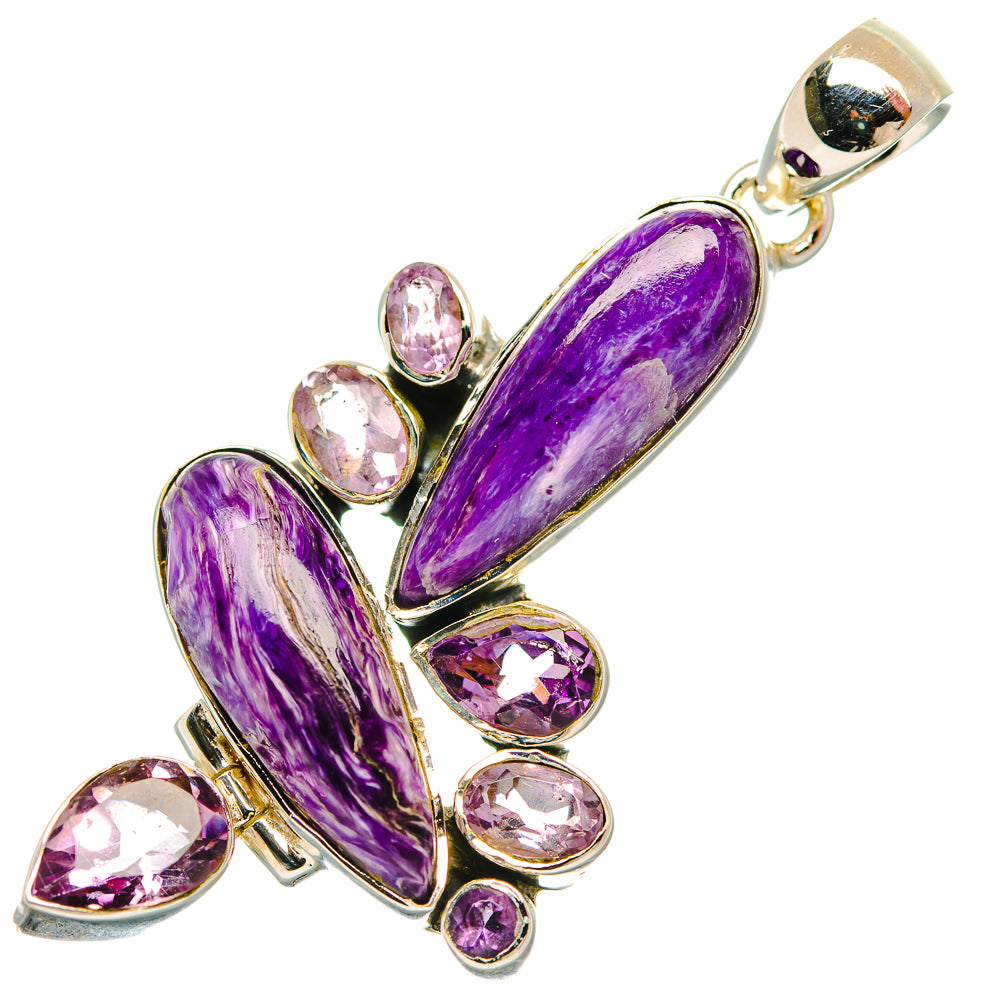 Charoite Pendants handcrafted by Ana Silver Co - PD32112 - Photo 2