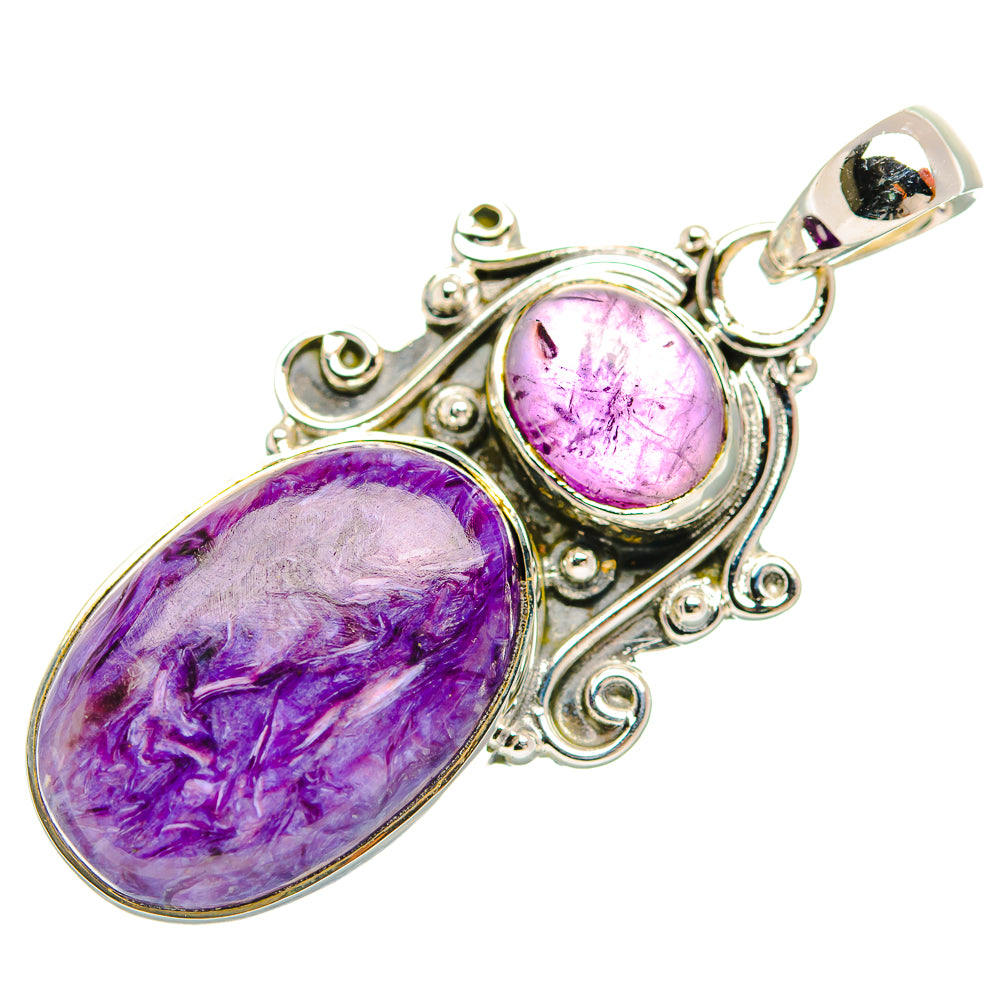 Charoite Pendants handcrafted by Ana Silver Co - PD32113 - Photo 2