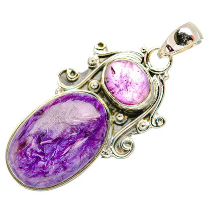 Charoite Pendants handcrafted by Ana Silver Co - PD32113 - Photo 2