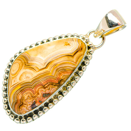 Laguna Lace Agate Pendants handcrafted by Ana Silver Co - PD32118 - Photo 2