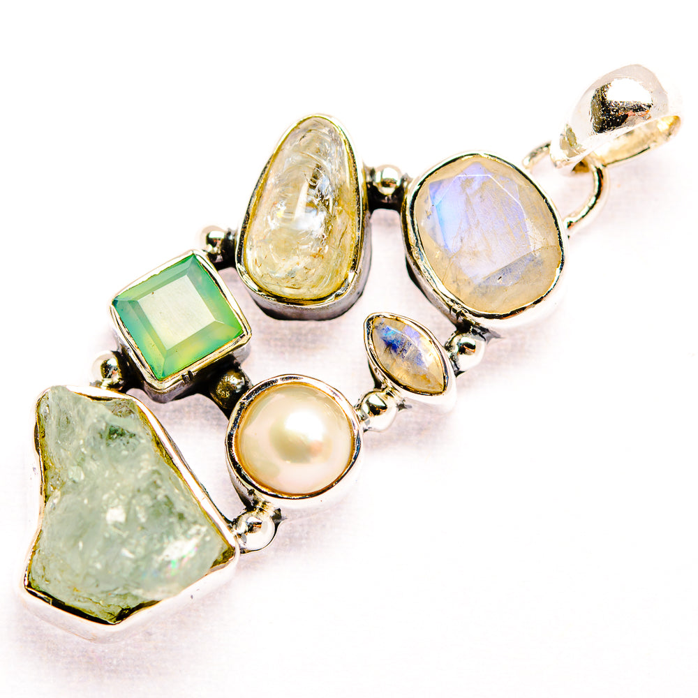 Aquamarine Pendants handcrafted by Ana Silver Co - PD32134 - Photo 2