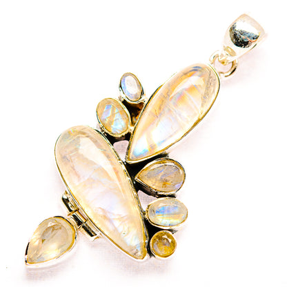 Rainbow Moonstone Pendants handcrafted by Ana Silver Co - PD32138 - Photo 2