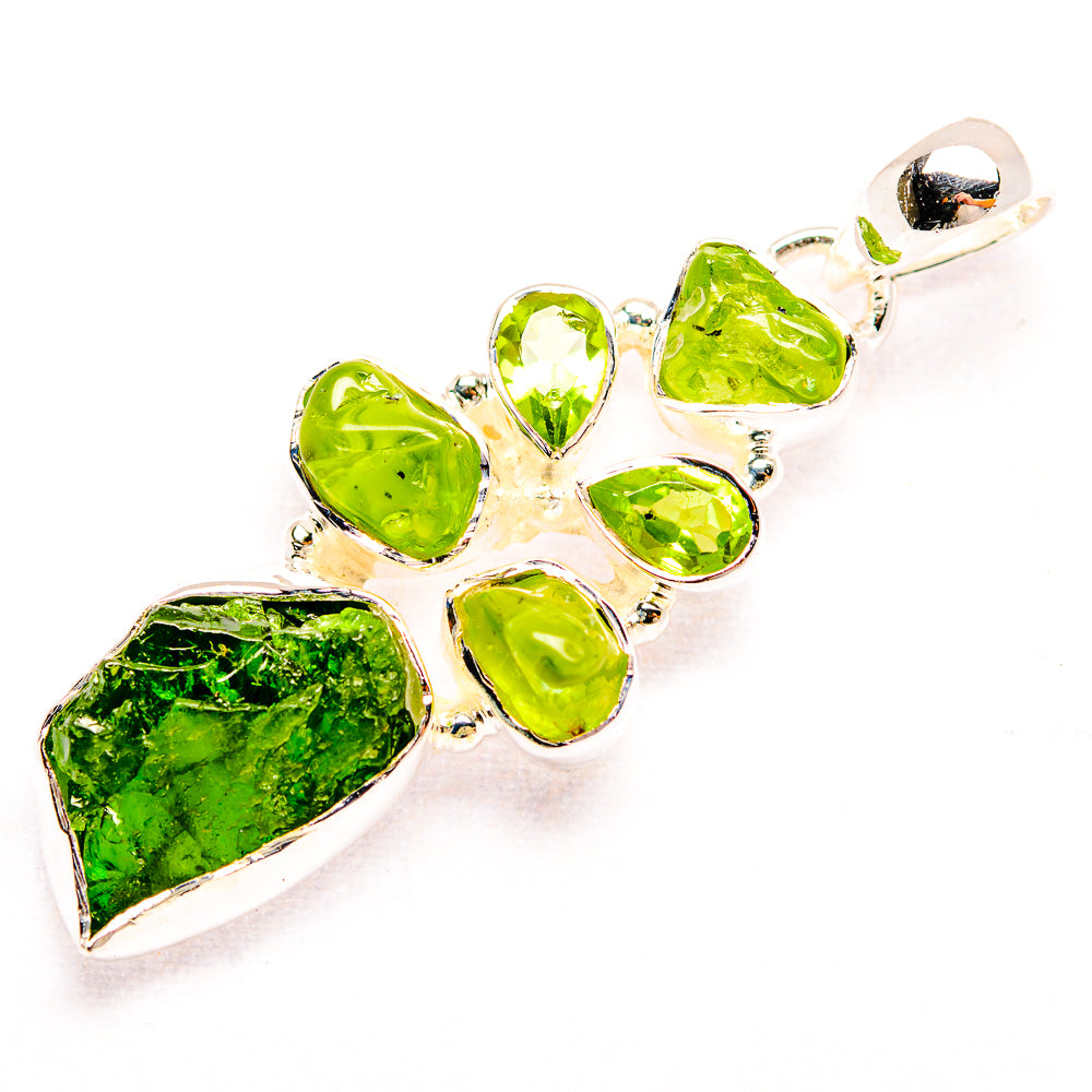 Chrome Diopside Pendants handcrafted by Ana Silver Co - PD32146 - Photo 2