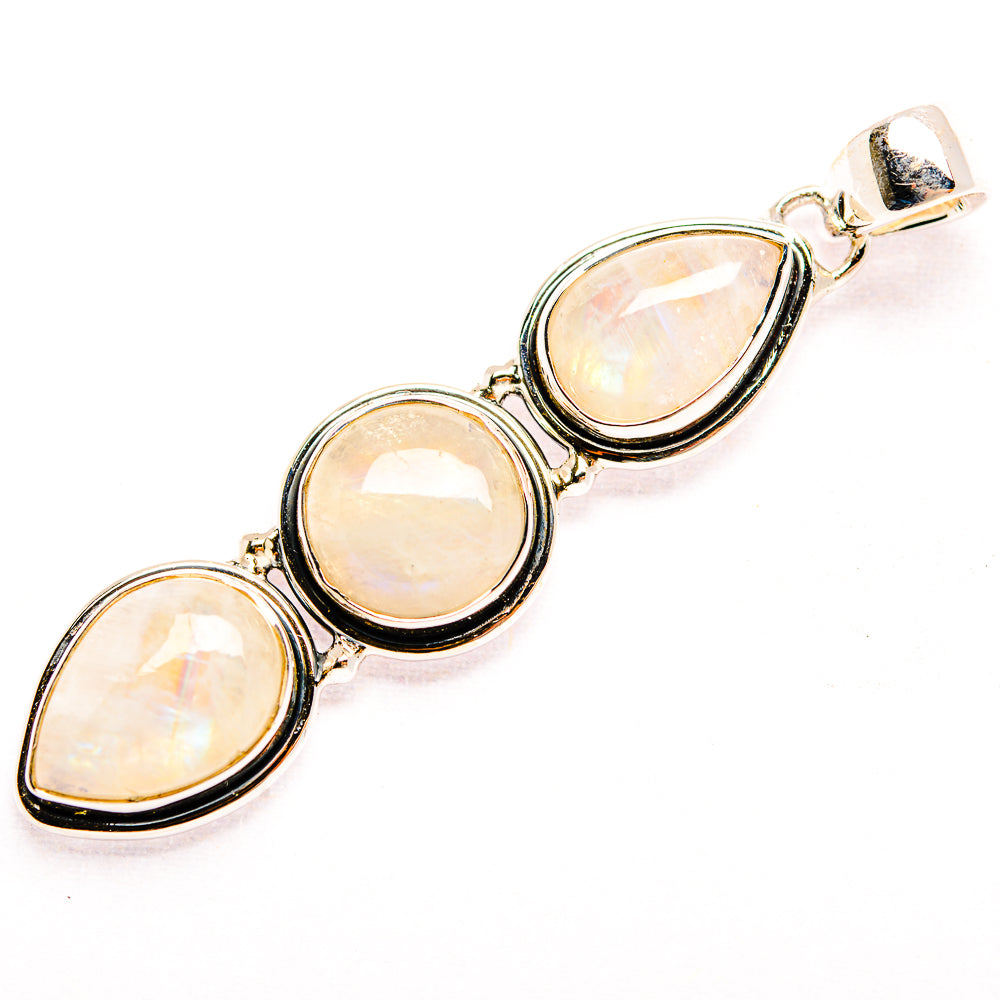 Rainbow Moonstone Pendants handcrafted by Ana Silver Co - PD32150 - Photo 2