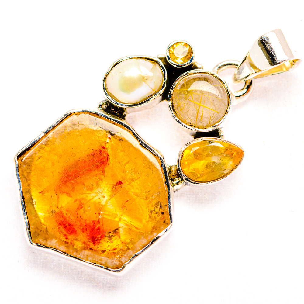 Citrine Pendants handcrafted by Ana Silver Co - PD32155 - Photo 2