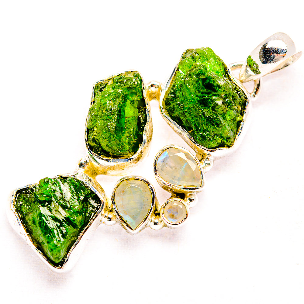 Chrome Diopside Pendants handcrafted by Ana Silver Co - PD32168 - Photo 2