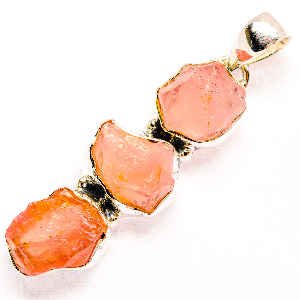 Rose Quartz Pendants handcrafted by Ana Silver Co - PD32172 - Photo 2