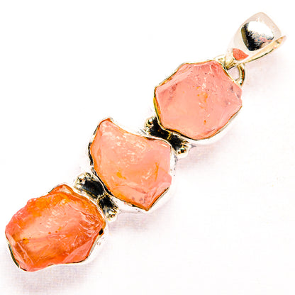 Rose Quartz Pendants handcrafted by Ana Silver Co - PD32172 - Photo 2