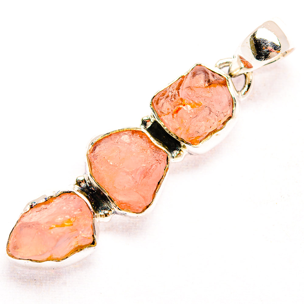 Rose Quartz Pendants handcrafted by Ana Silver Co - PD32173 - Photo 2