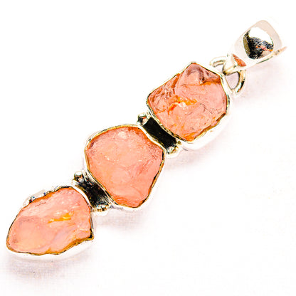 Rose Quartz Pendants handcrafted by Ana Silver Co - PD32173 - Photo 2
