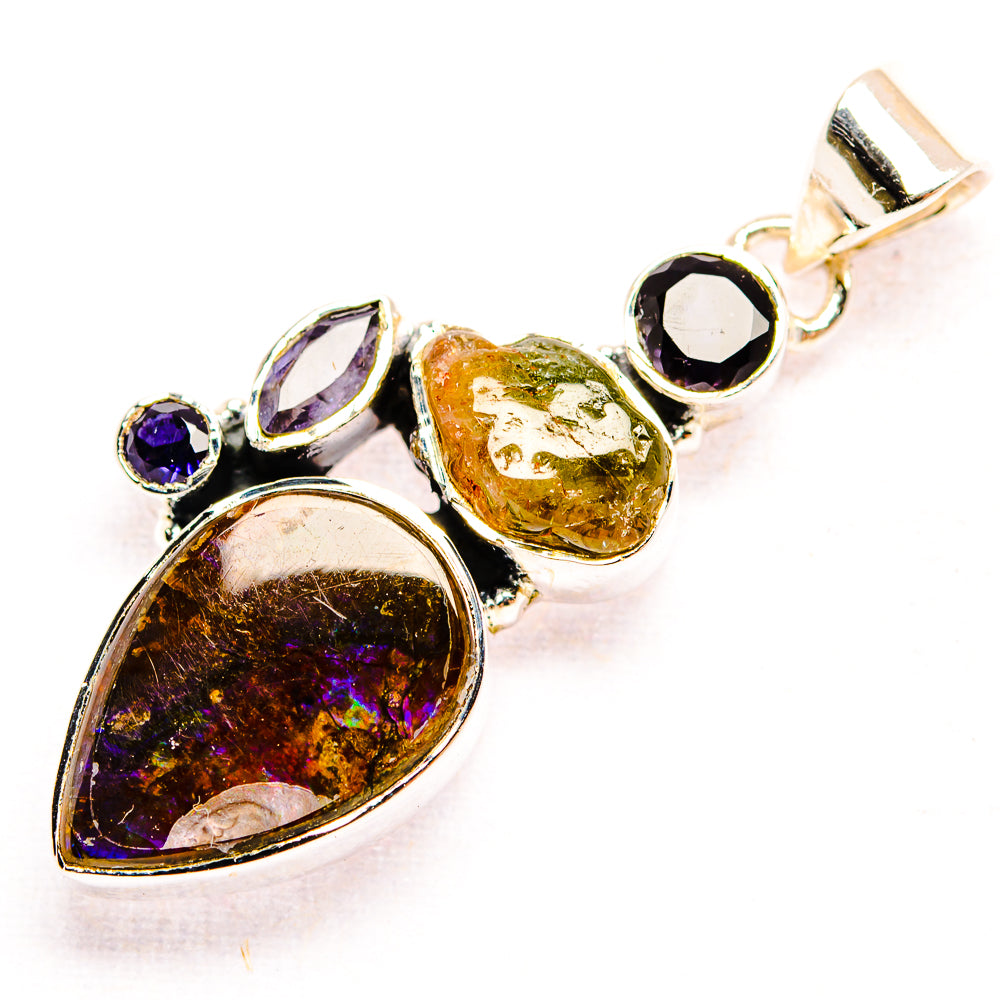 Ammolite Pendants handcrafted by Ana Silver Co - PD32185 - Photo 2