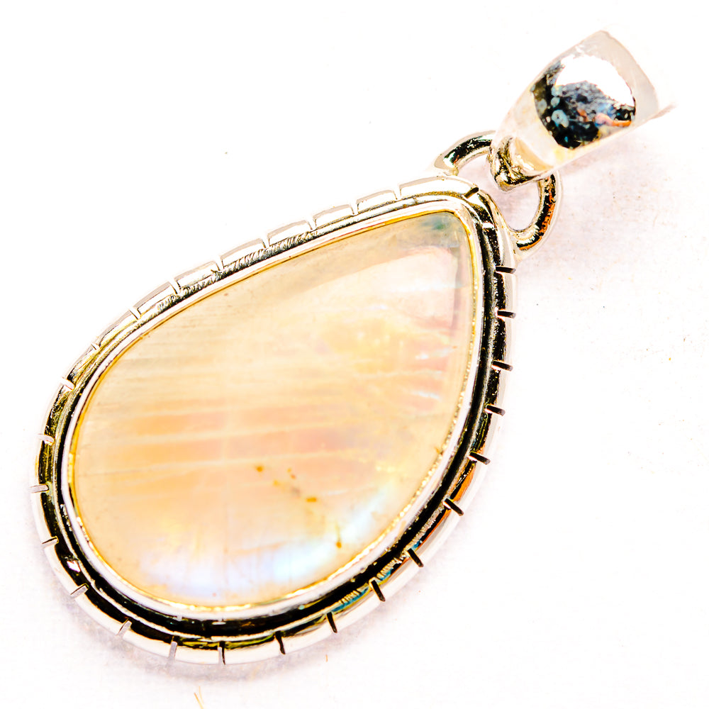 Rainbow Moonstone Pendants handcrafted by Ana Silver Co - PD32190 - Photo 2