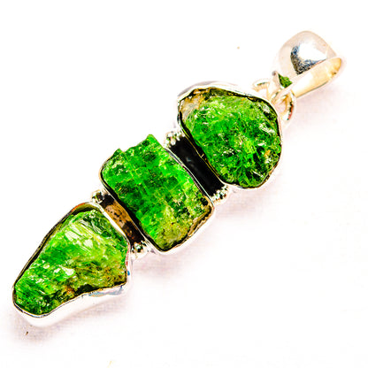 Chrome Diopside Pendants handcrafted by Ana Silver Co - PD32198 - Photo 2