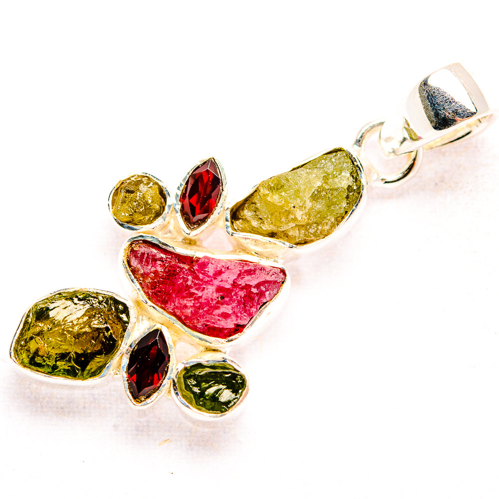 Tourmaline Pendants handcrafted by Ana Silver Co - PD32201 - Photo 2