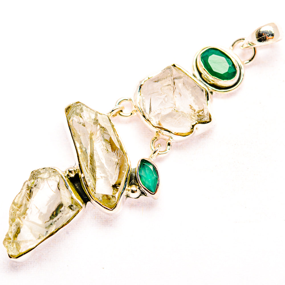 Green Amethyst Pendants handcrafted by Ana Silver Co - PD32209 - Photo 2