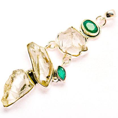 Green Amethyst Pendants handcrafted by Ana Silver Co - PD32209 - Photo 2