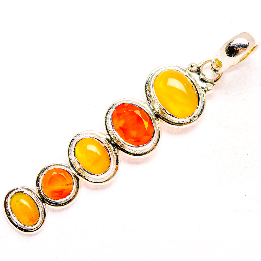 Ethiopian Opal Pendants handcrafted by Ana Silver Co - PD32212 - Photo 2