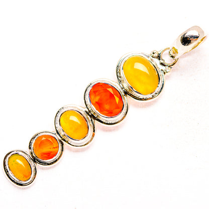 Ethiopian Opal Pendants handcrafted by Ana Silver Co - PD32212 - Photo 2