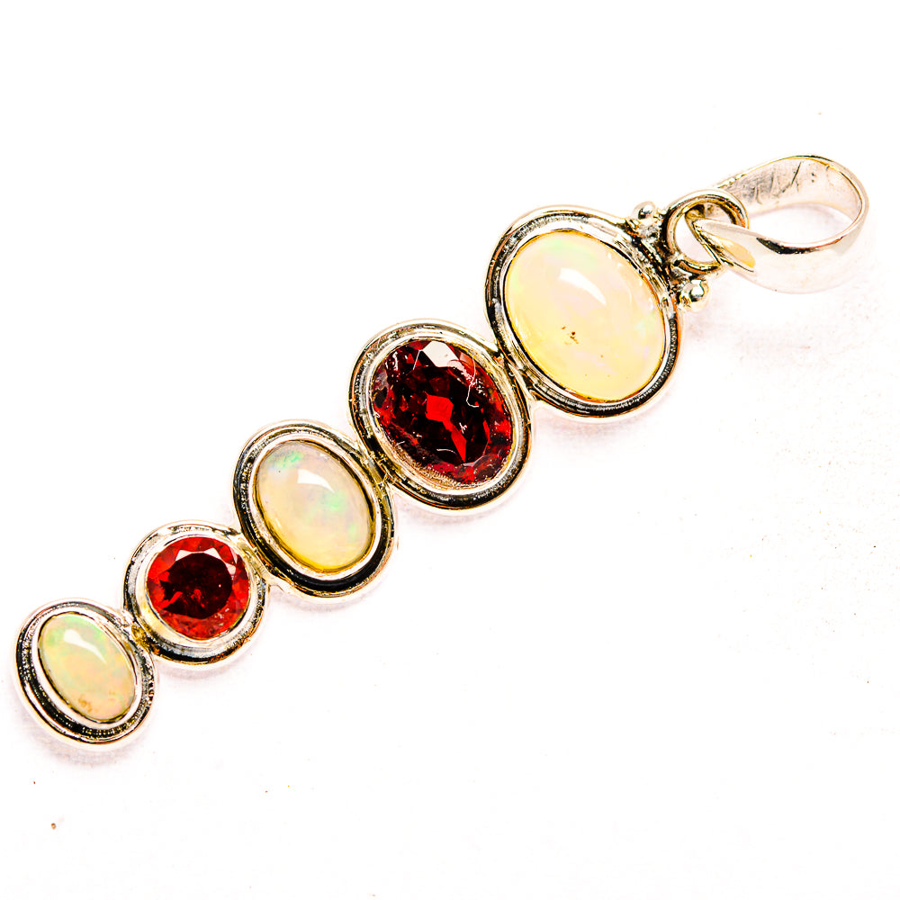 Ethiopian Opal Pendants handcrafted by Ana Silver Co - PD32219 - Photo 2