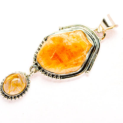 Citrine Pendants handcrafted by Ana Silver Co - PD32228 - Photo 2
