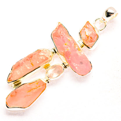 Rose Quartz Pendants handcrafted by Ana Silver Co - PD32230 - Photo 2